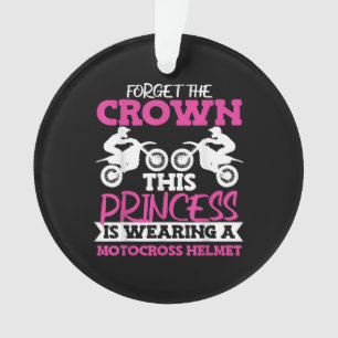 Motocross Dirt Bike Girl Ornament
