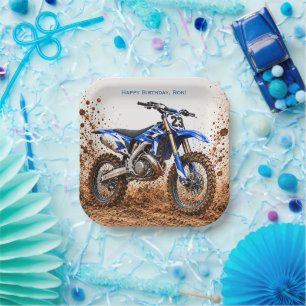 Motocross-Dirt-Bike-Jungen-Geburtstagsfeier Pappteller