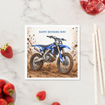 Motocross-Dirt-Bike-Jungen-Geburtstagsfeier