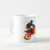 Motocross Dirt Bike Kaffeetasse (Vorderseite Links)