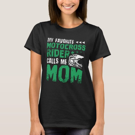 Motocross Dirt Bike Mama T-Shirt (Vorderseite)