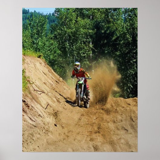 Motocross Dirt-Bike Meisterschaft Poster (Vorne)