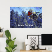 Motocross Dirt-Bike Meisterschaft Poster (Heimbüro)