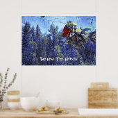 Motocross Dirt-Bike Meisterschaft Poster (Küche)