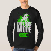 Motocross Dirt Bike-Modus auf Jugendstraining T-Shirt (Vorderseite)