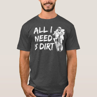 Motocross Dirt Bike Motorrad Abfahrt T-Shirt