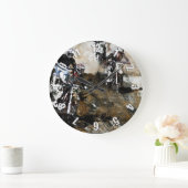 Motocross Dirt-Bike Racing Große Wanduhr (Zuhause)