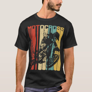 Motocross Dirt Bike Rider Retro Vintages Motorrad T-Shirt