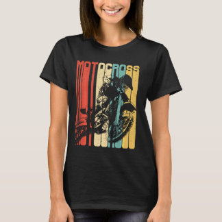 Motocross Dirt Bike Rider Retro Vintages Motorrad T-Shirt