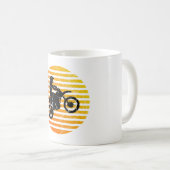 Motocross Dirt Bike Wandern bei Sonnenaufgang Kaffeetasse (VorderseiteRechts)