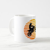 Motocross Dirt Bike Wandern bei Sonnenaufgang Kaffeetasse (Vorderseite Links)