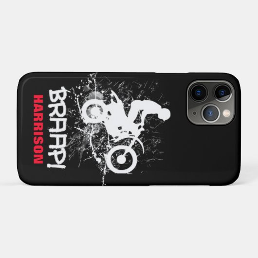 Motocross Dirt Bikers Mud Spritzer Braap Case-Mate iPhone Hülle (Rückseite (Horizontal))