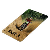Motocross Dirt-Racer Sportart Magnet (Linke Seite)