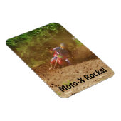 Motocross Dirt-Racer Sportart Magnet (Rechte Seite)