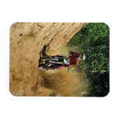 Motocross Dirt-Racer Sportart Magnet (Horizontal)