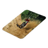 Motocross Dirt-Racer Sportart Magnet (Linke Seite)