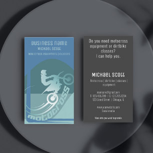 Motocross Dirtbike moto-x Firmenkarte Visitenkarte