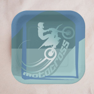 Motocross Dirtbike Moto x Geburtstagsparty Pappteller