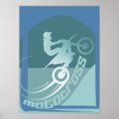 Motocross Dirtbike Moto-x Wanddekor Poster (Vorne)