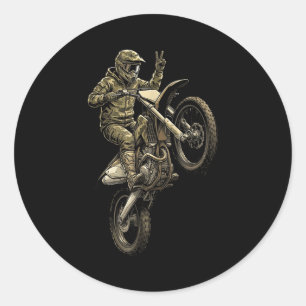 Motocross-Dirtbike-Rennens Camouflage Offroad-Fahr Runder Aufkleber