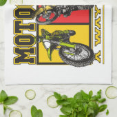 Motocross eine Lebensart Geschirrtuch (Gefaltet)