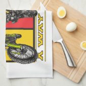 Motocross eine Lebensart Geschirrtuch (Viertel Falte)