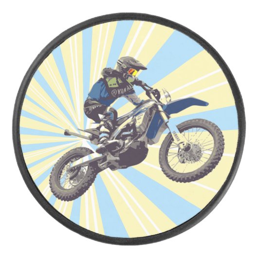 Motocross Eishockey Puck (Vorderseite)