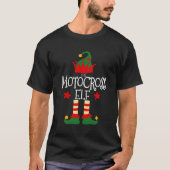 Motocross Elf Group Matching Familienweihnachtsges T-Shirt (Vorderseite)