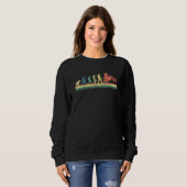 Motocross Evolution Motorrad Enduro Retro Vintag Sweatshirt (Vorne ganz)
