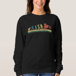 Motocross Evolution Motorrad Enduro Retro Vintag Sweatshirt