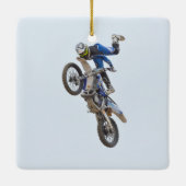 Motocross-Extrem-Tricks Keramikornament (Rückseite)
