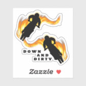 Motocross Extreme Biking Aufkleber (Blatt)