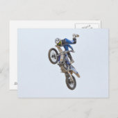 Motocross Extreme Tricks Postkarte (Vorne/Hinten)