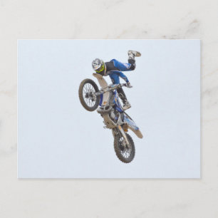 Motocross Extreme Tricks Postkarte