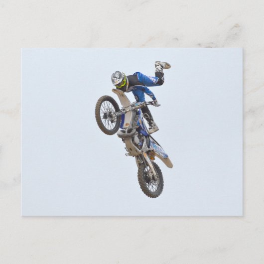Motocross Extreme Tricks Postkarte (Vorderseite)