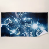 Motocross-Extremsport Strandtuch (Vorderseite)