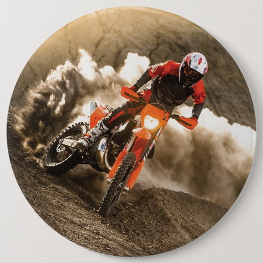Motocross-Fahrer Button (Vorderseite)
