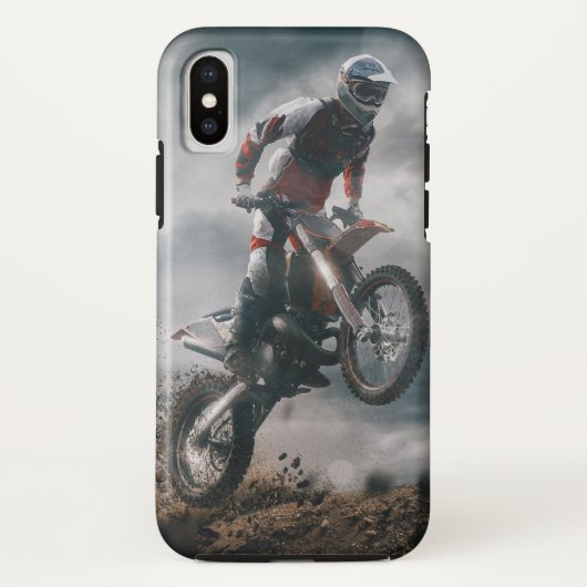 Motocross-Fahrer Case-Mate iPhone Hülle (Rückseite)