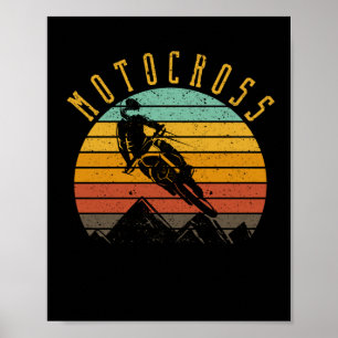 Motocross-Fahrer Dirt Bike Fahrer Enduro-Biker Poster