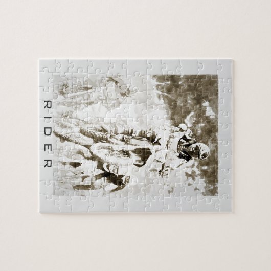 Motocross-Fahrer Puzzle (Horizontal)
