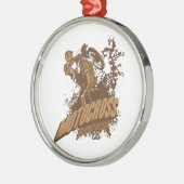 Motocross-Felsen! Ornament Aus Metall (Links)