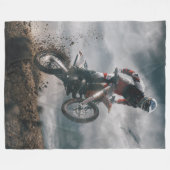 Motocross Fleecedecke (Vorderseite (Horizontal))