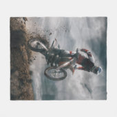 Motocross Fleecedecke (Vorderseite (Horizontal))