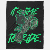 Motocross Fleecedecke (Vorderseite)