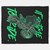 Motocross Fleecedecke (Vorderseite (Horizontal))