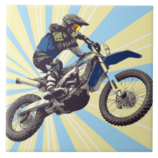 Motocross Fliese (Vorderseite)