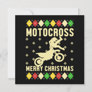 Motocross Frohe Weihnachten Ugly Xmas Motorrad Gif Einladung