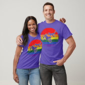 Motocross Gay Pride Motorrad Dirt Bike LGBTQ T-Shirt (Unisex)