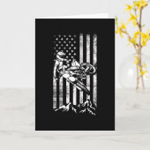 Motocross Geschenk Dirt Bike Karte (Gelbe Blume)