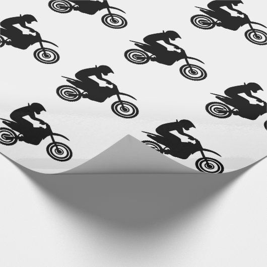Motocross Geschenkpapier (Ecke)